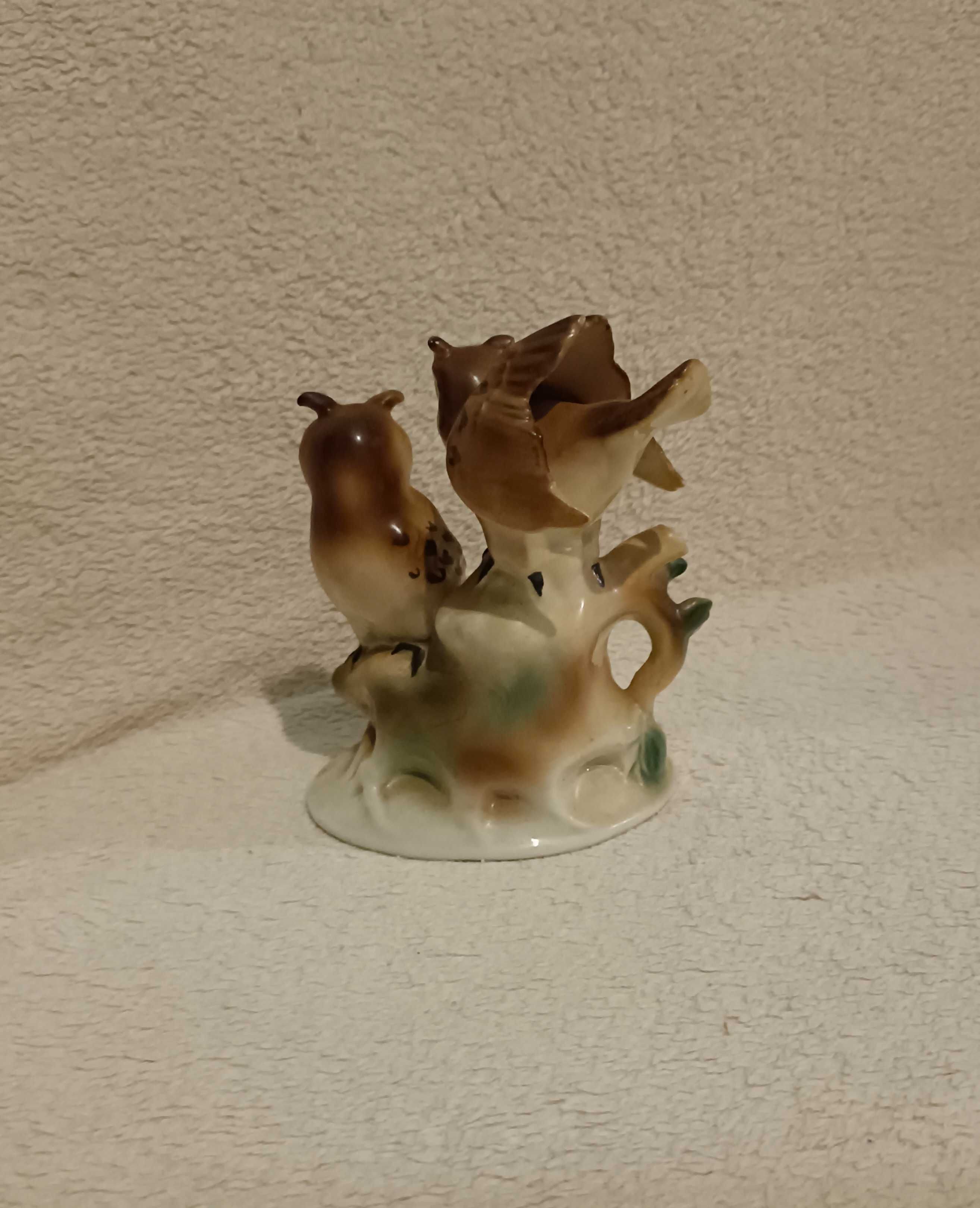 Porcelanowe sowy GDR