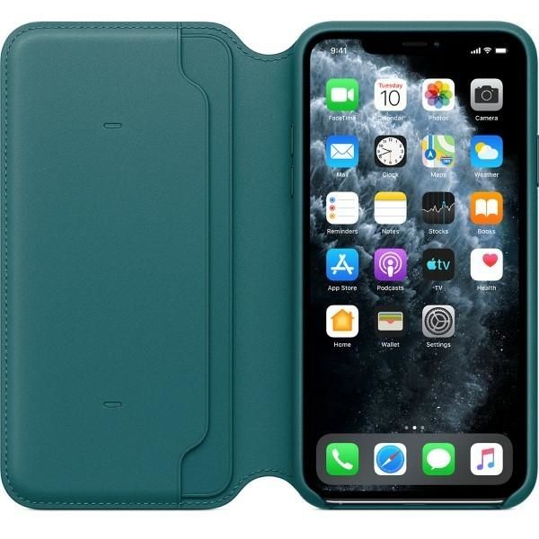 Etui Apple My1Q2Zm/A Iphone 11 Pro Max Pawie Pióro/Blue Leather Book