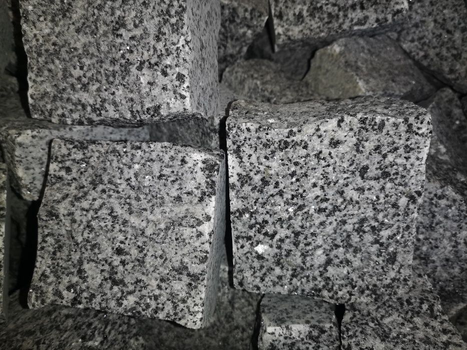 PROMKA !! Kostka brukowa Granitowa SZARA 10x10x5 cm, Na Podjazdy