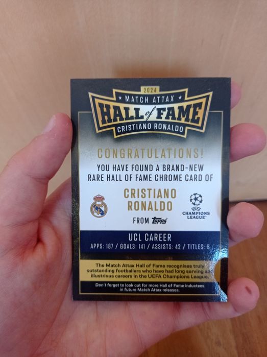 Carta Match Attax 24/25 Crisriano Ronaldo