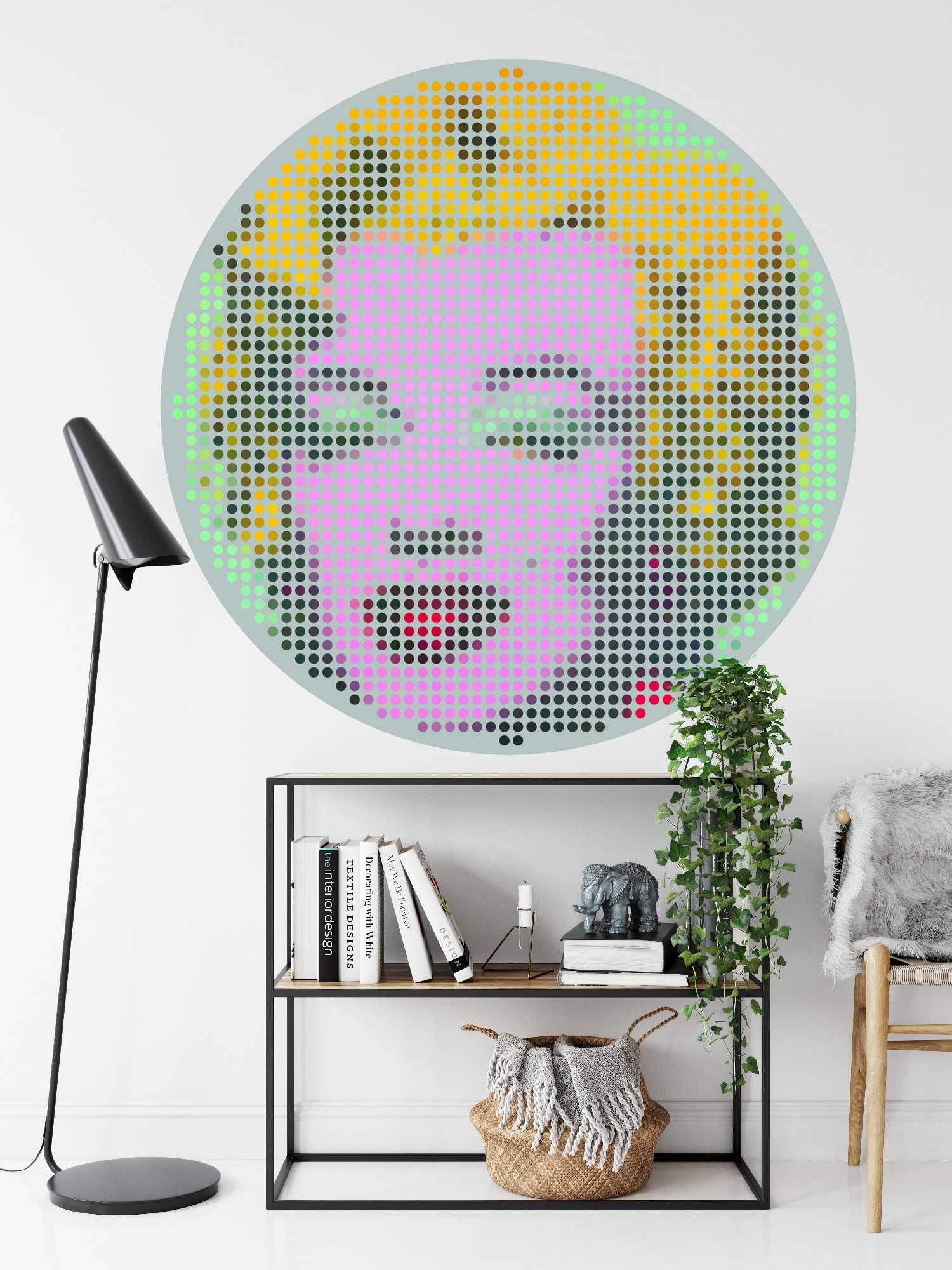 Fototapeta Okrągła Ikona Marilyn 100x100cm