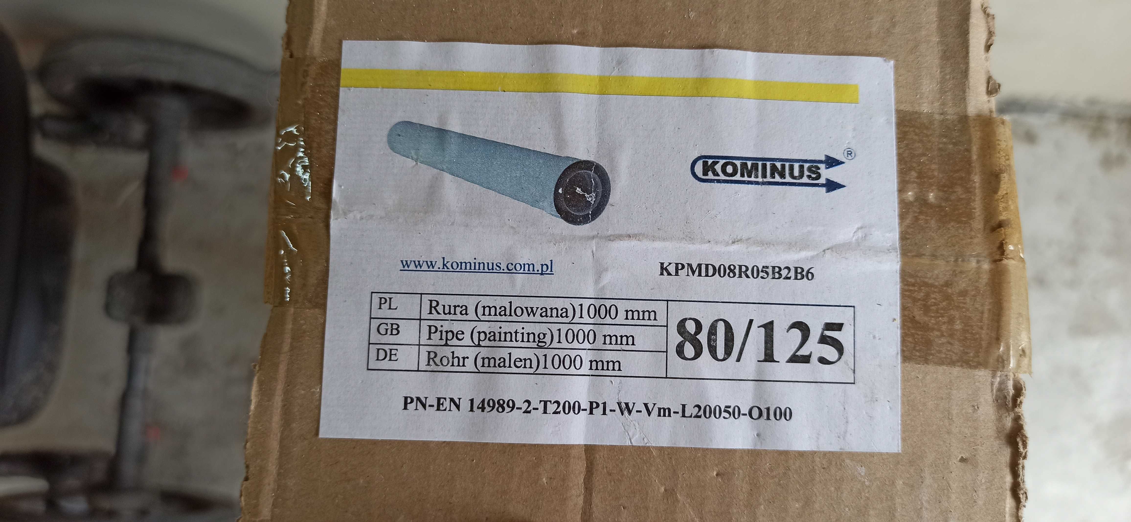 Rura kominowa - kominus 1000 mm 80/125
