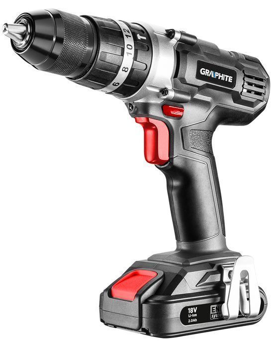 Wiertarko-Wkrętarka Akumulatorowa Z Udarem Energy+ 18V, Li-Ion,