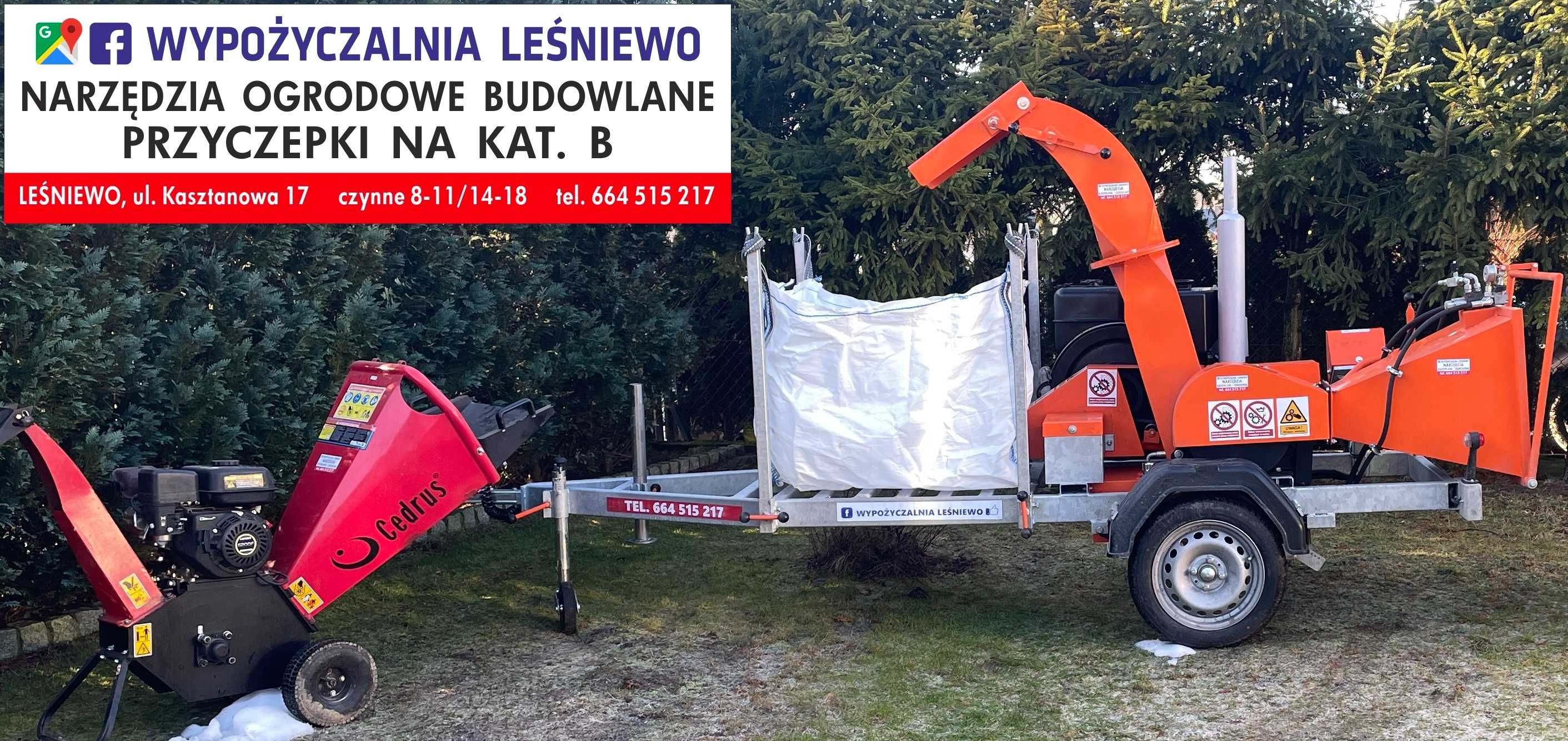 Rozdrabniacz do gałęzi rębak Wypożyczalnia narzędzi ogrodniczych