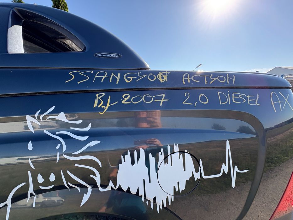 sang young actyon 2.0 d 2007 w całości, bez prawa rejestracji