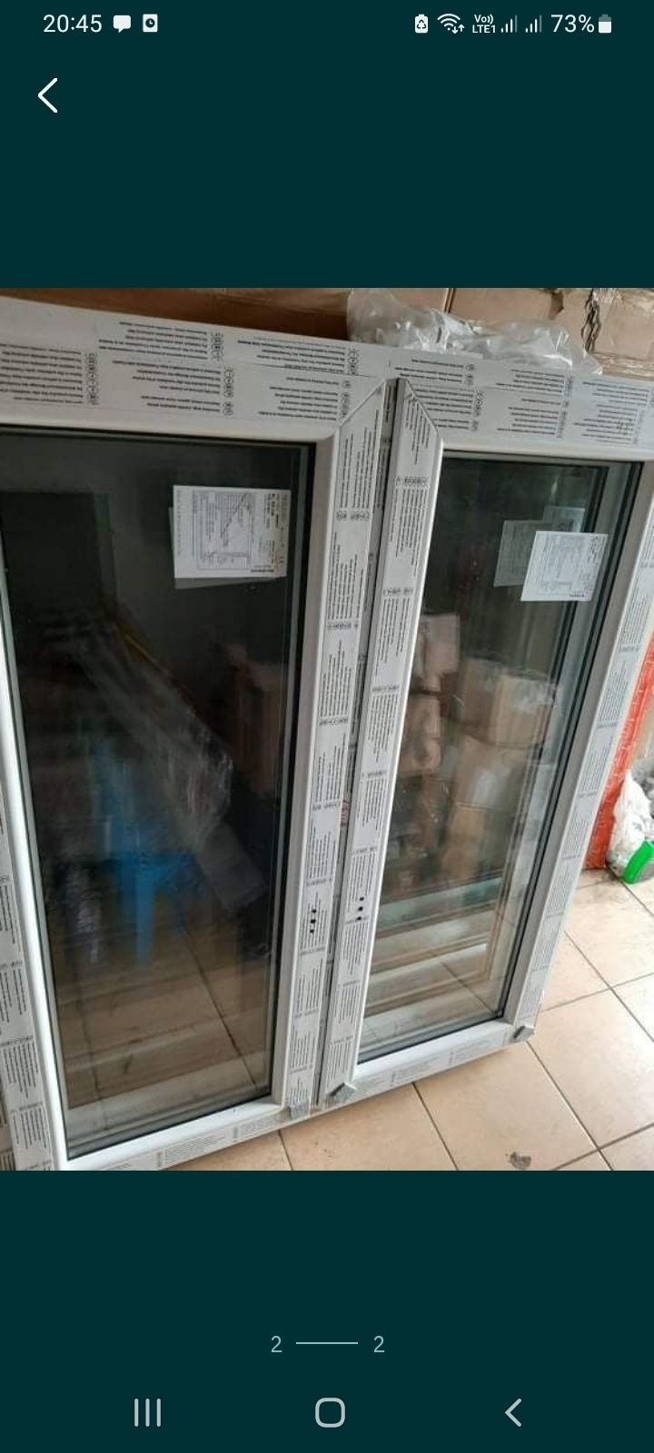 Wyprzedaż Nowe Okno 2 szybowe  dwuskrzydłowe białe