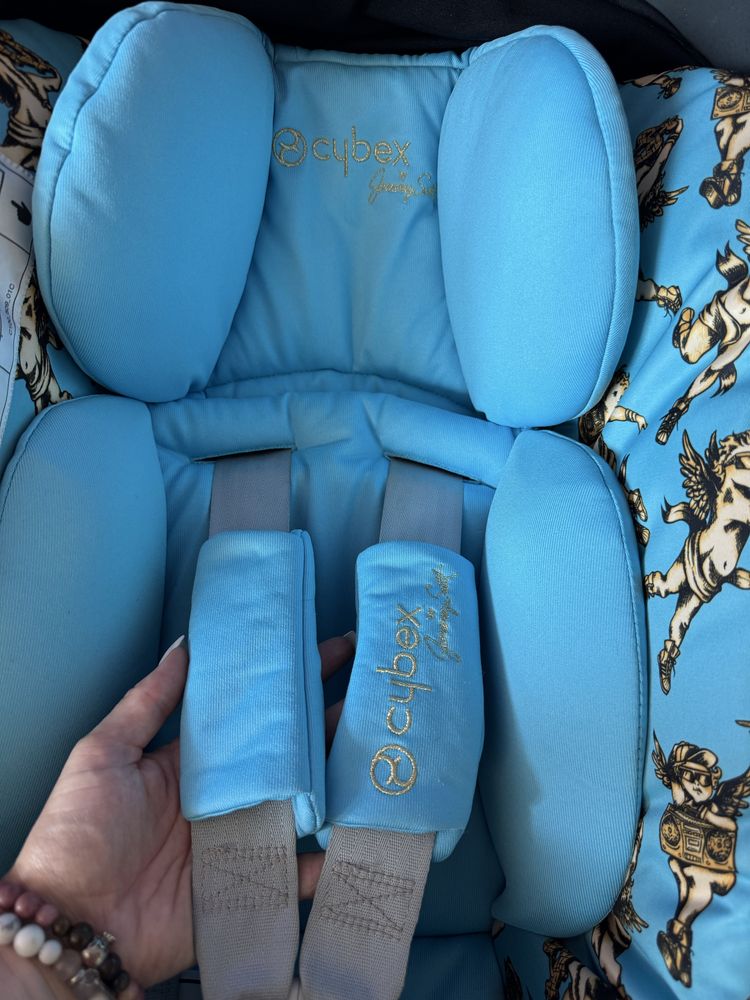 Cybex 3 в 1 priam by jeremy scott cherubs blue