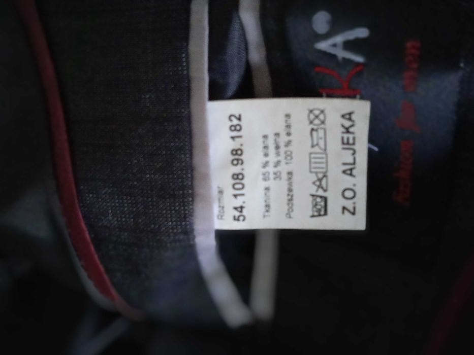 Garnitur męski XXL