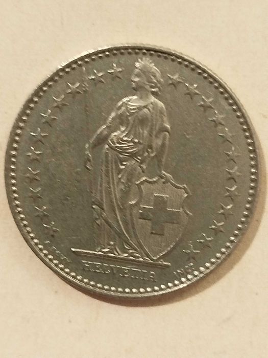 2 Francs Helvetia 1992 Berne