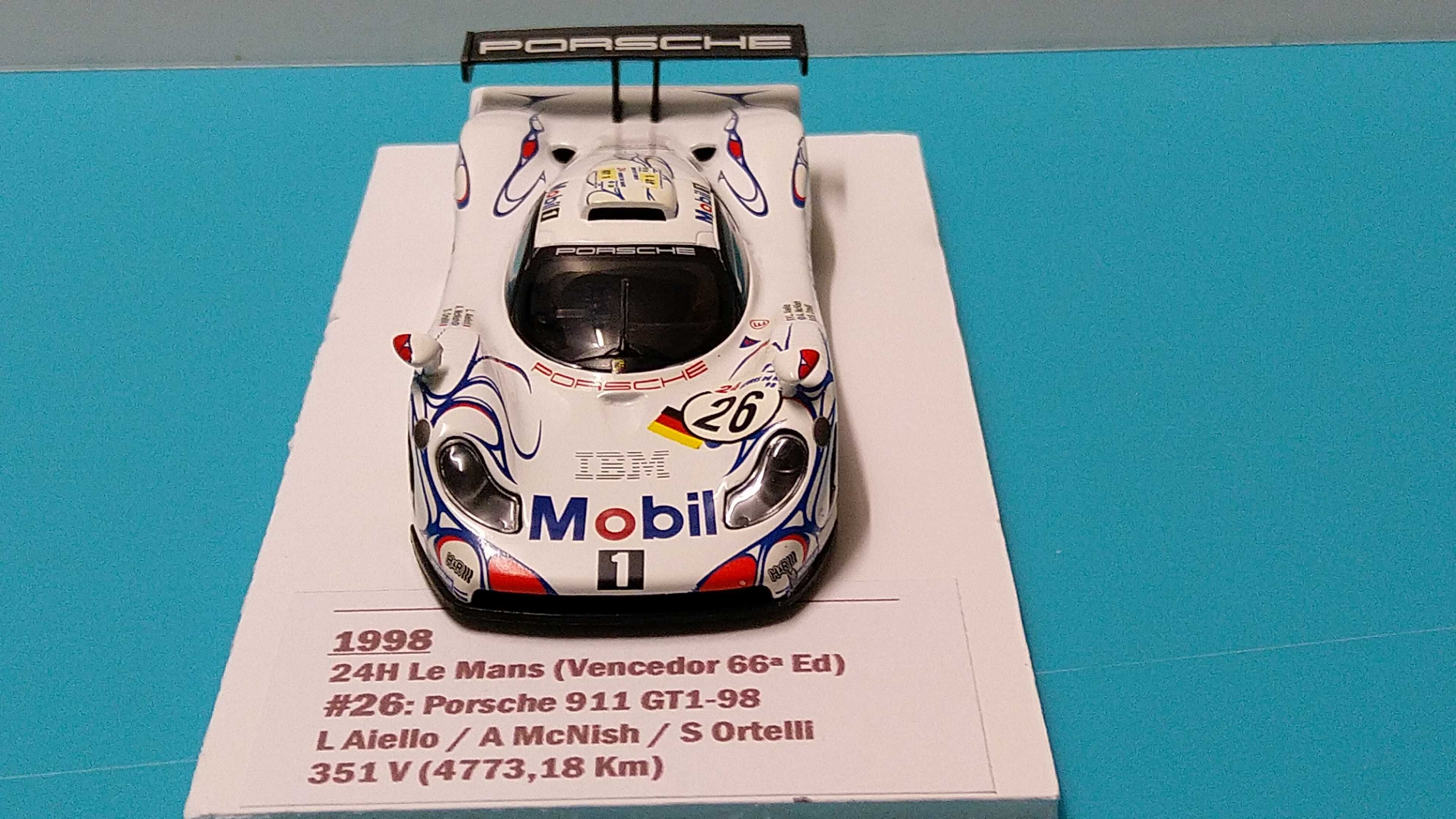 Porsche 911 GT1 #26 - Vencedor 24h Le Mans 1998 - Altaya/IXO esc 1/43