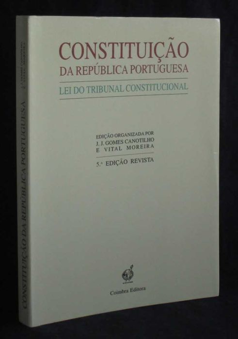 Livro Constituição da República Portuguesa Lei Tribunal Constitucional