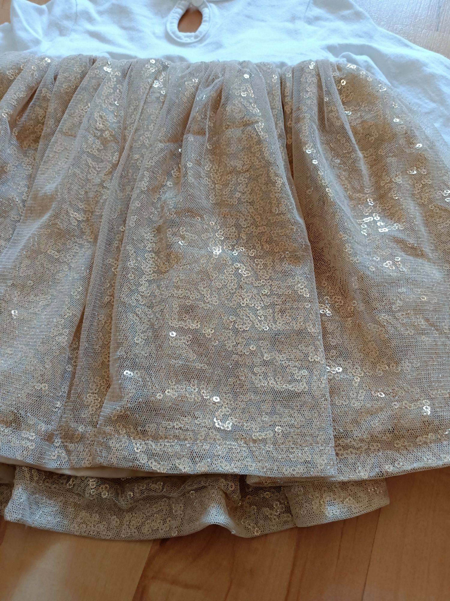 Sukienka tiul brokat 6-9 m