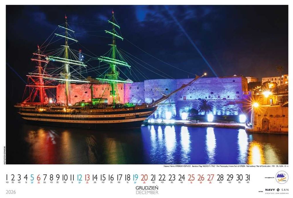 Kalendarz ŻAGLOWCE 2026