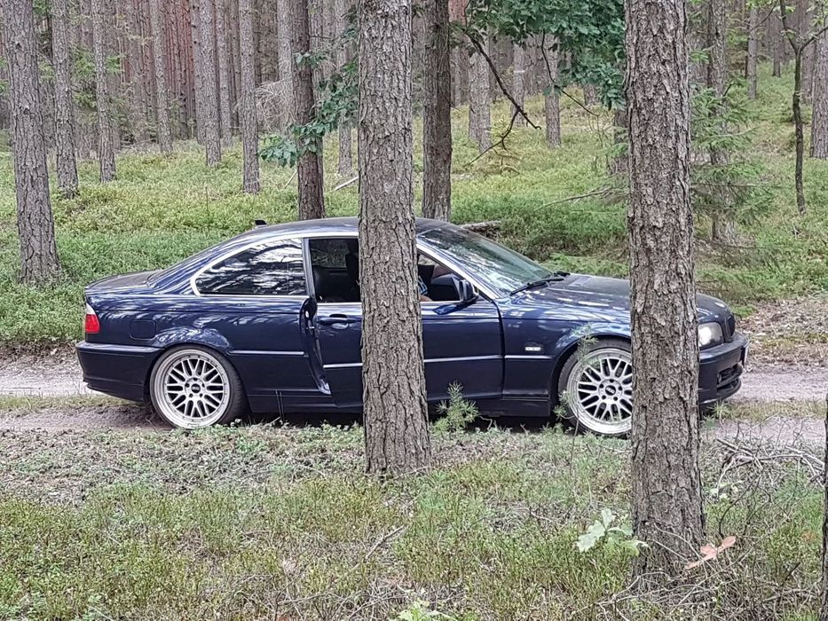 BMW Seria 3 Ślicznotka BMW E46 2.2l Coupe 18 calowe BBS na wypasie