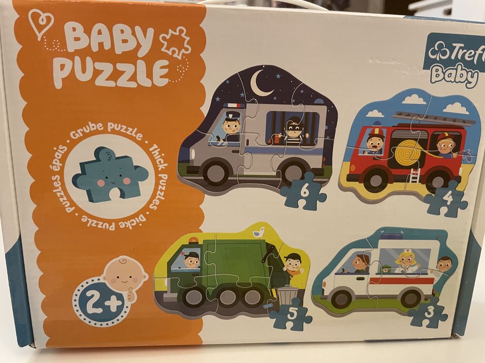 Puzzle Baby Classic - Pojazdy na budowie TREFLBaby Classic 2+