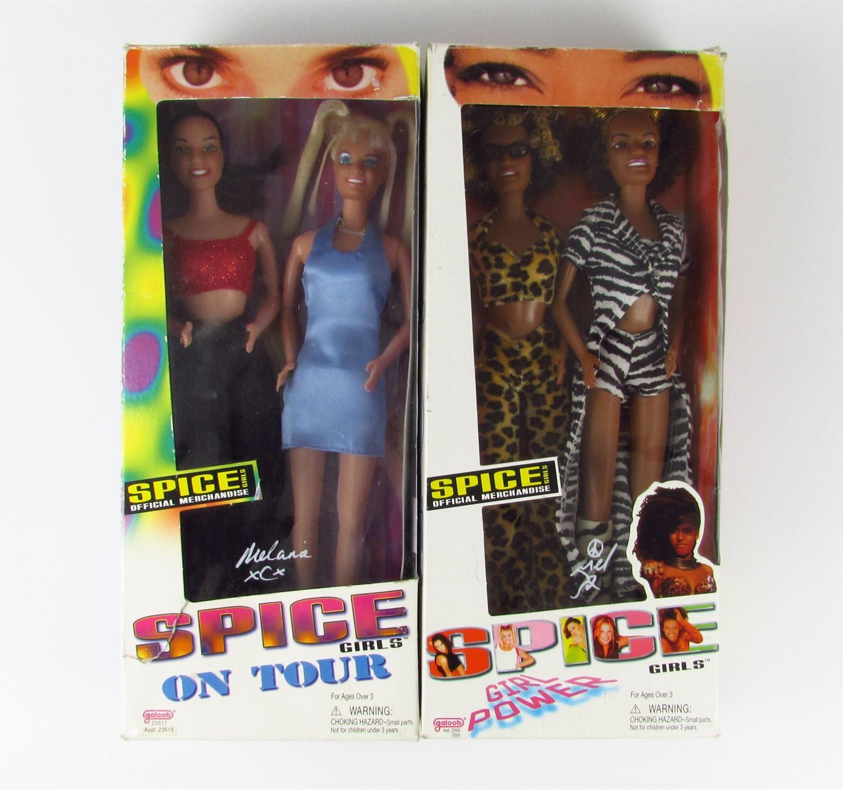 GALOOB Spice Girls Mel B, Melanie C, Emma Kolekcjonerskie lalki 1997r.