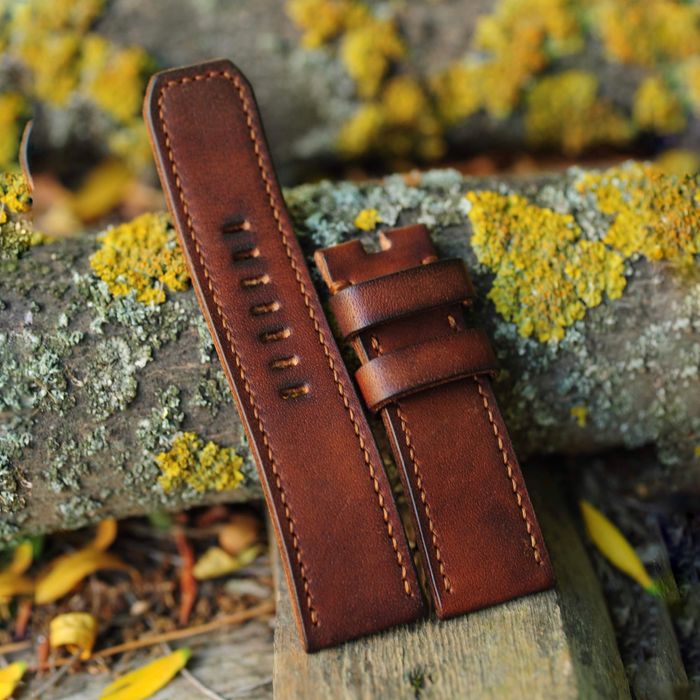 Ремінець ручної роботи, для годинника Diesel 26 мм. Італійська шкіра!