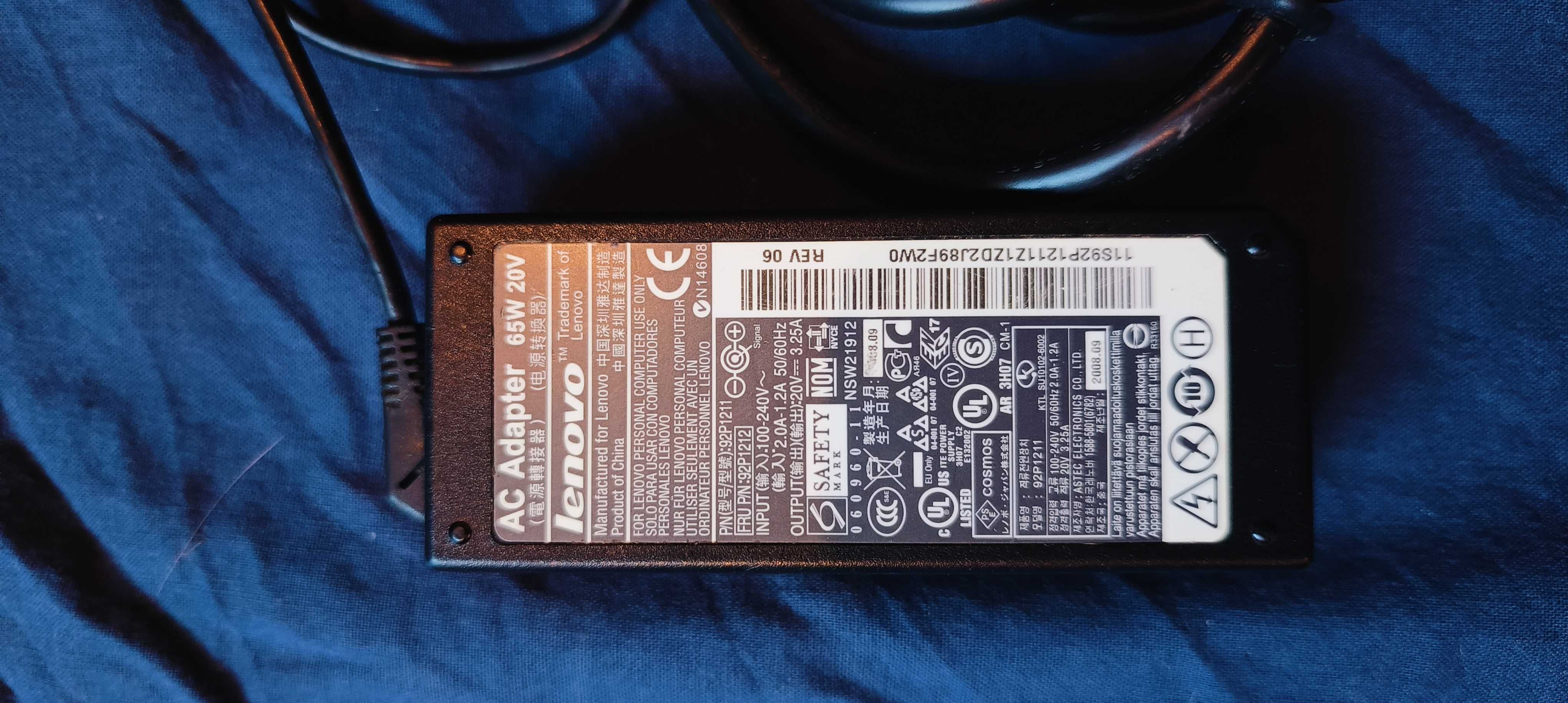 Zasilacz / Ładowarka IBM / Lenovo - dwie sztuki :)