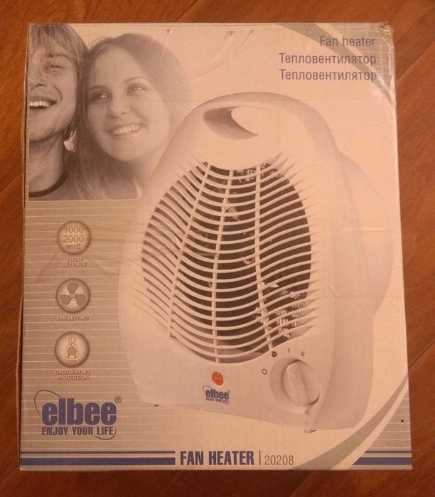 тепловентилятор Англия elbee новый дуйка обогреватель