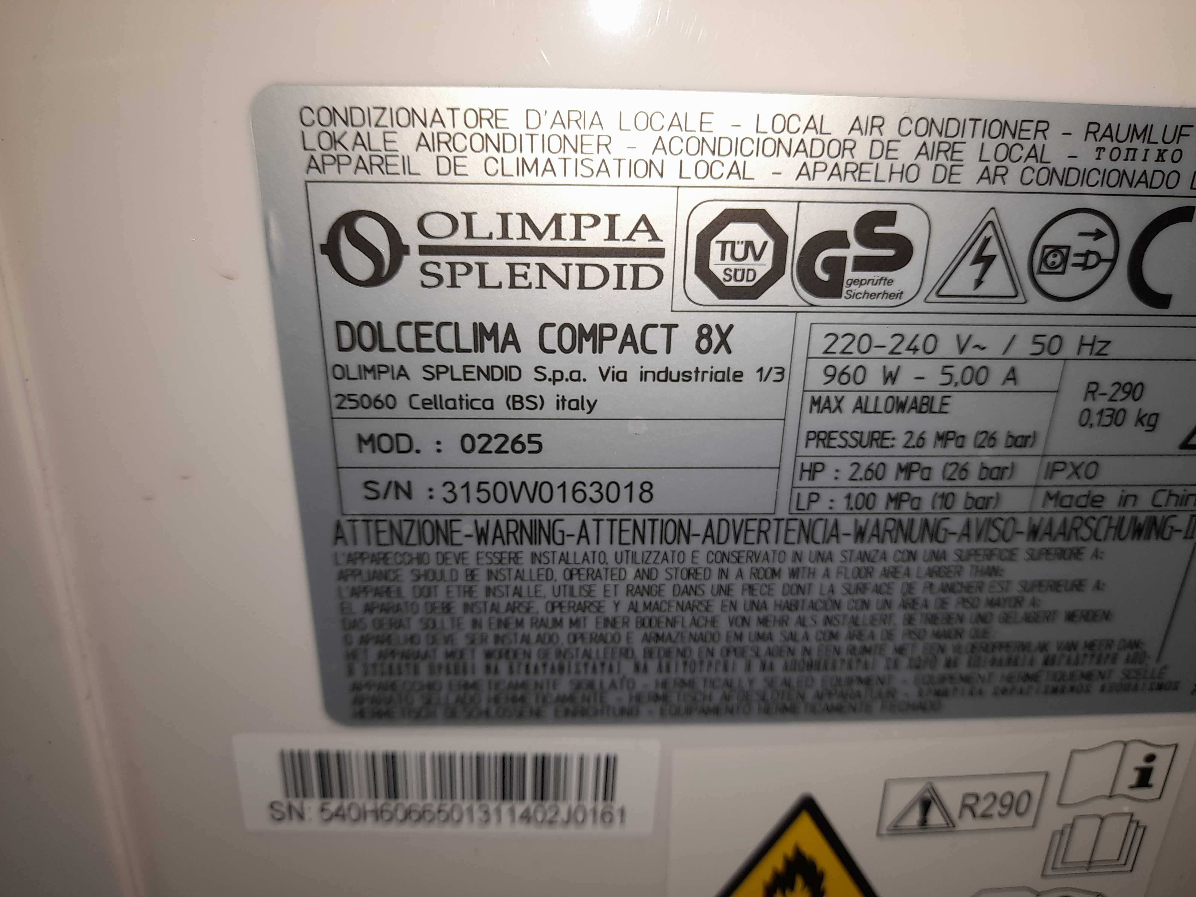 Klimatyzacja przenosna osuszacz