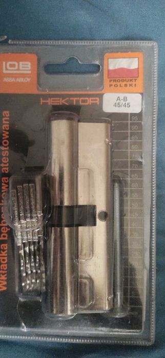 Wkładka bębenkowa  atestowana Assa Abloy Lob hektor+kpl 5 kluczy+karta