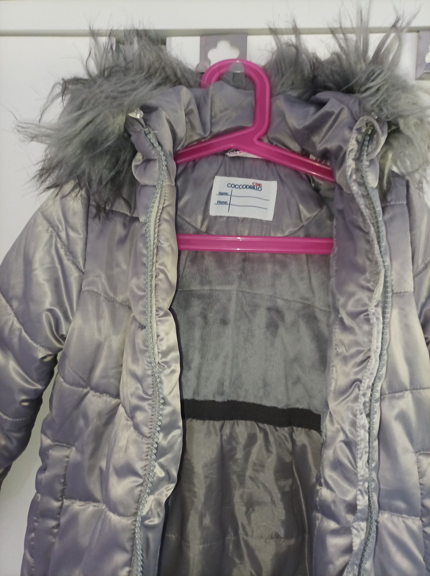 Kurtka zimowa płaszczyk Coccodrillo 104 dziewczynka