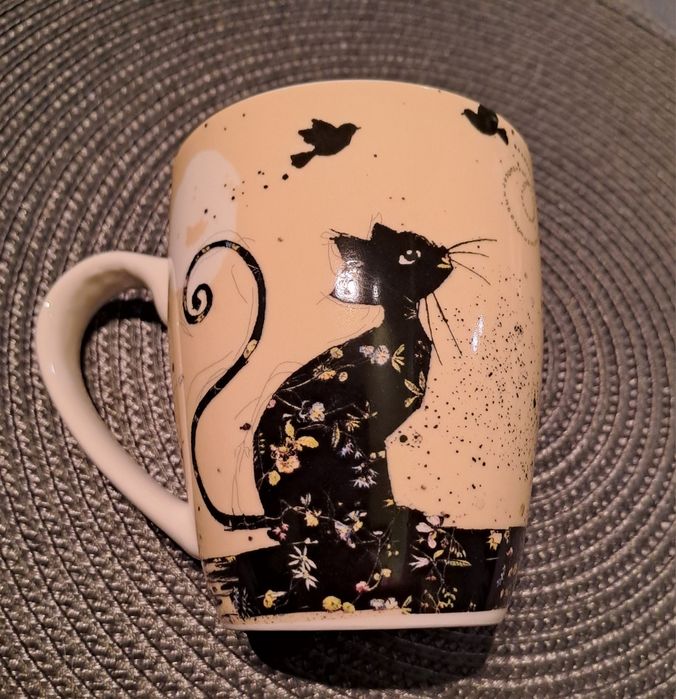 Kot, kubek z motywem kota