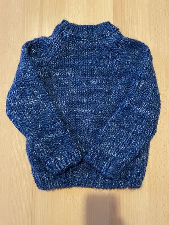 Sweter Zara r. 92 gruby splot