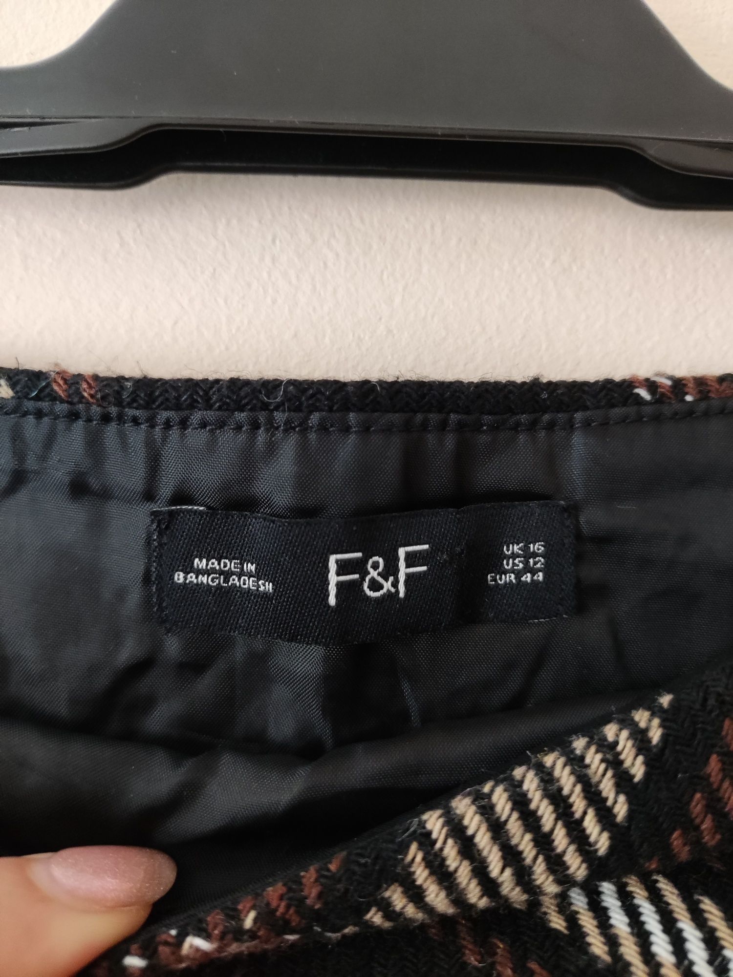 Spódnica w kratę XL/XXL F&F