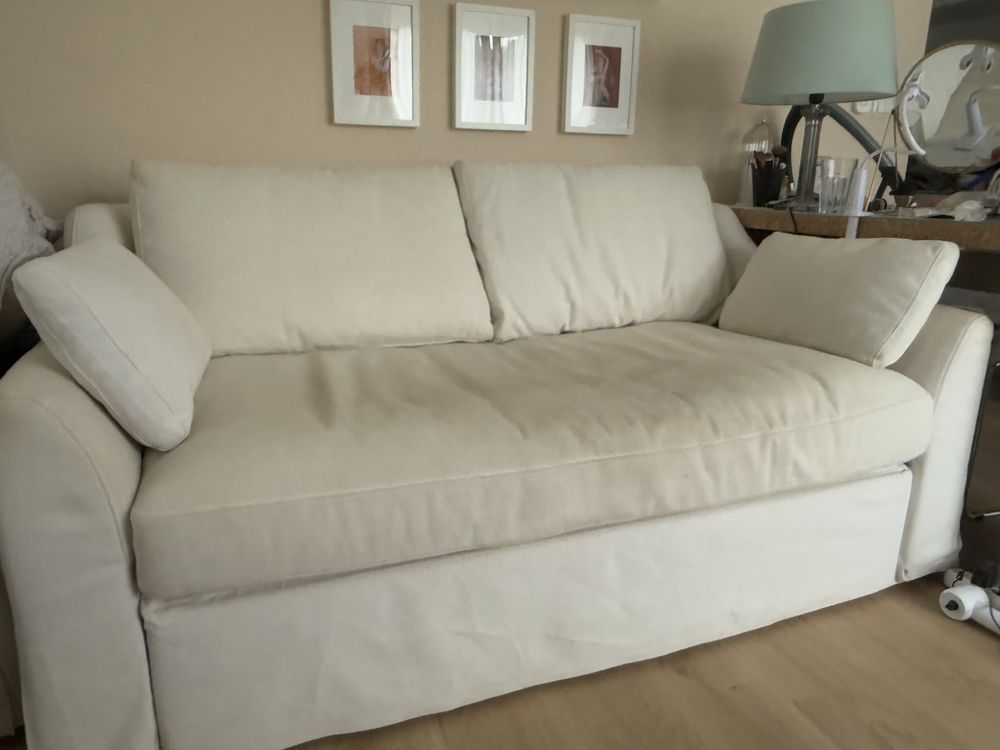 Sofa rozkładana  materac 140x200 FÄRLÖV + pojemnik na pościel - zestaw