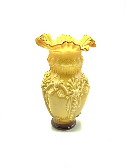 Grande jarra em vidro opalino/murano