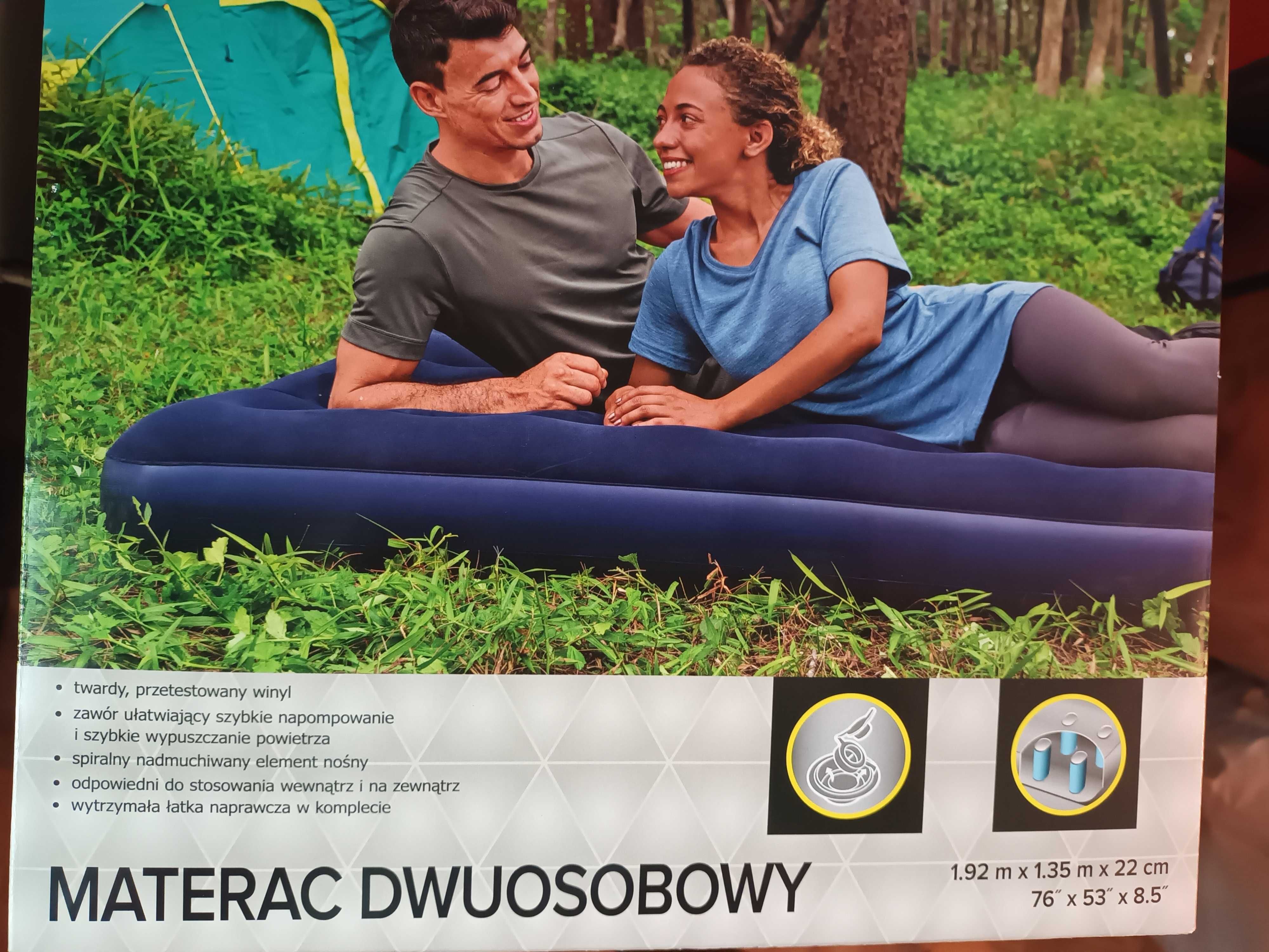 Materac welurowy 2 osobowy