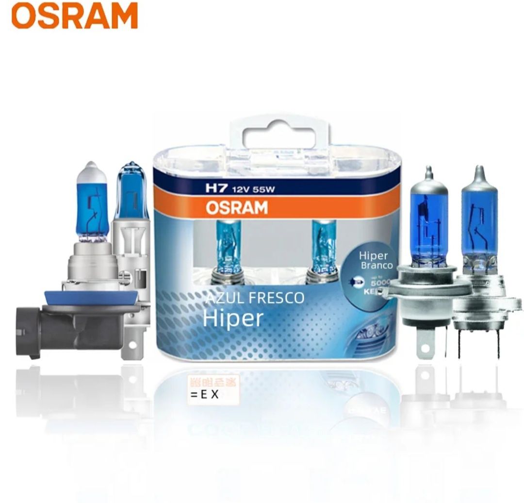 Lâmpadas H7 OSRAM 
Col
H7
12V
55W
Novas, seladas em caixa
PR