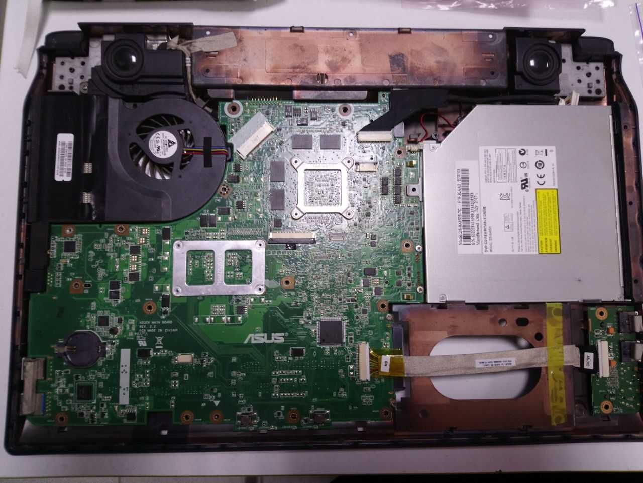 На запчасти ноутбук Asus N53S