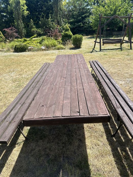 Lawki ze stolem ogrodowe