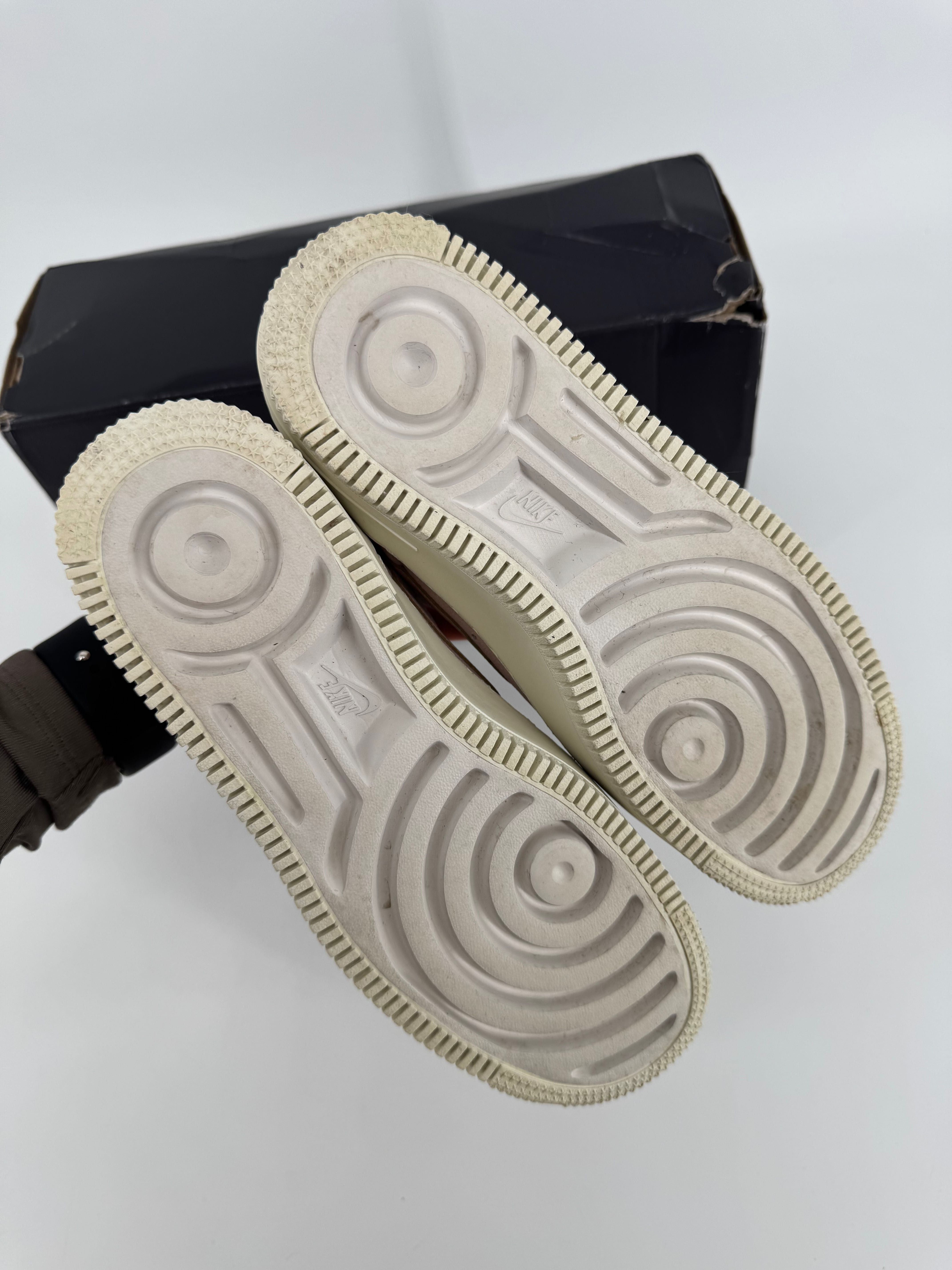 Nike air force  sneakersy damskie 38 na platformie różowe pudrowy róż