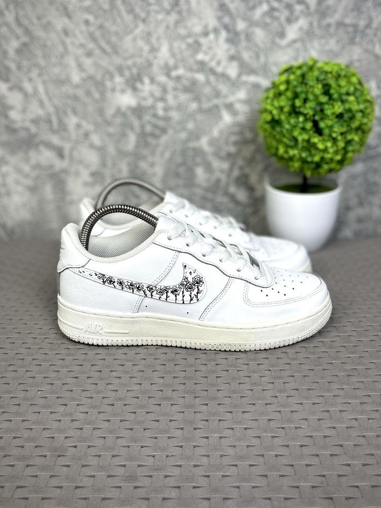 Nike Air Force 1 кроссовки 38 размер кожаные белые оригинал