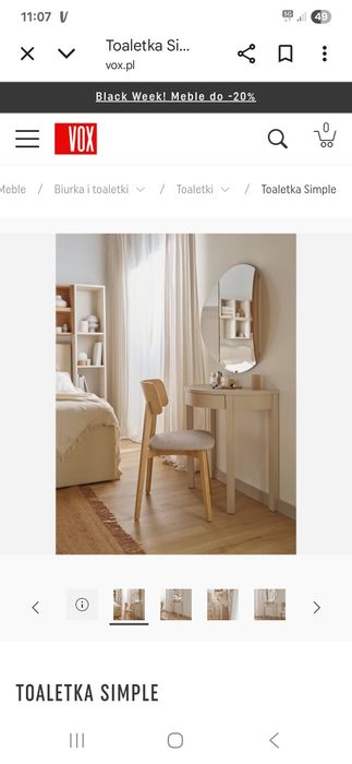 Konsola biała vox - odbiór osobisty