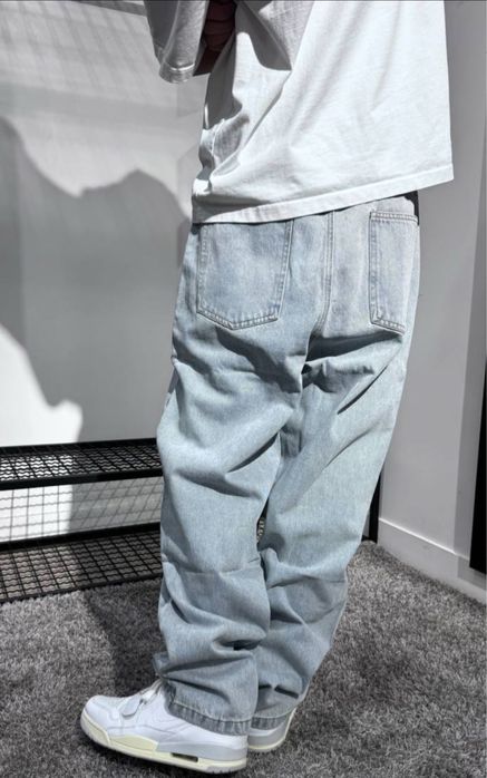 Чоловічі джинси  POLAR 93 Jeans широкі, чорні/блакитні