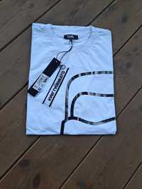 Karl koszulka męska t-shirt bawełniany biały rozmiar XL nowa metki