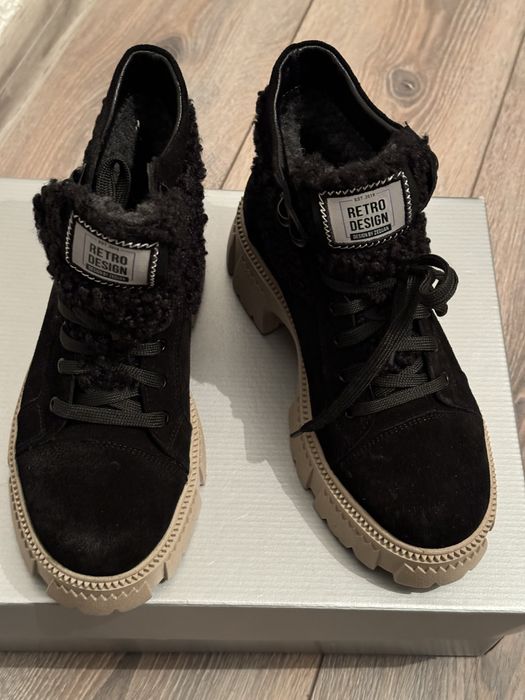 Женские зимние ботинки (замш, мех)