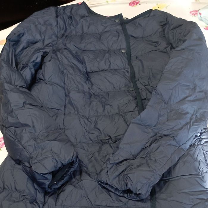 Пуховик легкий Uniqlo синій