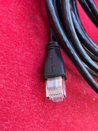 kabel krosowy ethernet amazonbasics rj45 długość 3 m cat6 czarny