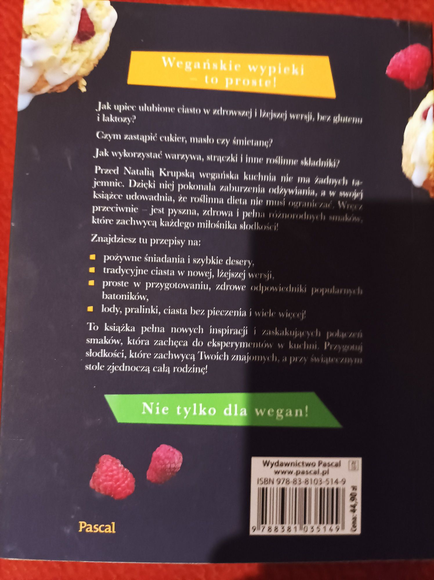 Książka kucharska vege słodkie Natalia Krupska