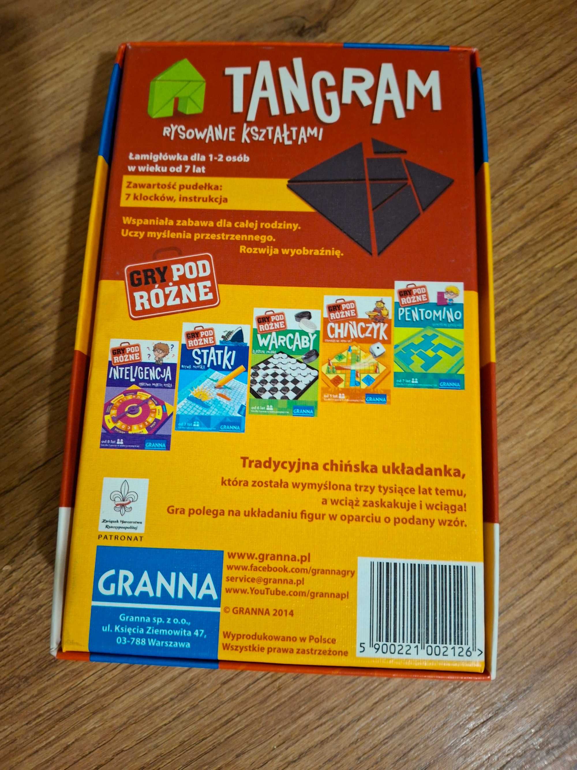 TANGRAM – ponadczasowa gra logiczna dla każdego! JAK NOWA! SUPER CENA!