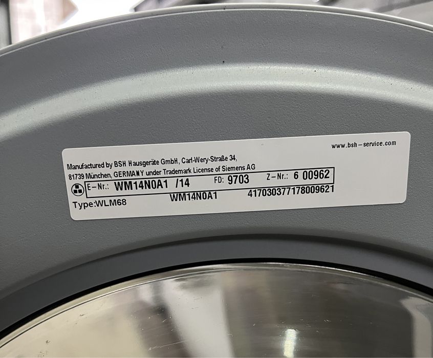 Пральна машинка Siemens IQ 300 iSensoric