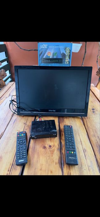 Телевізор Мірта + приставка Т2