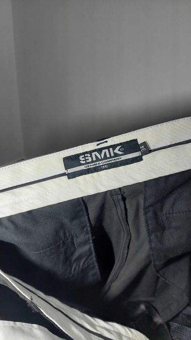 Fato Preto Acetinado SMK para Homem