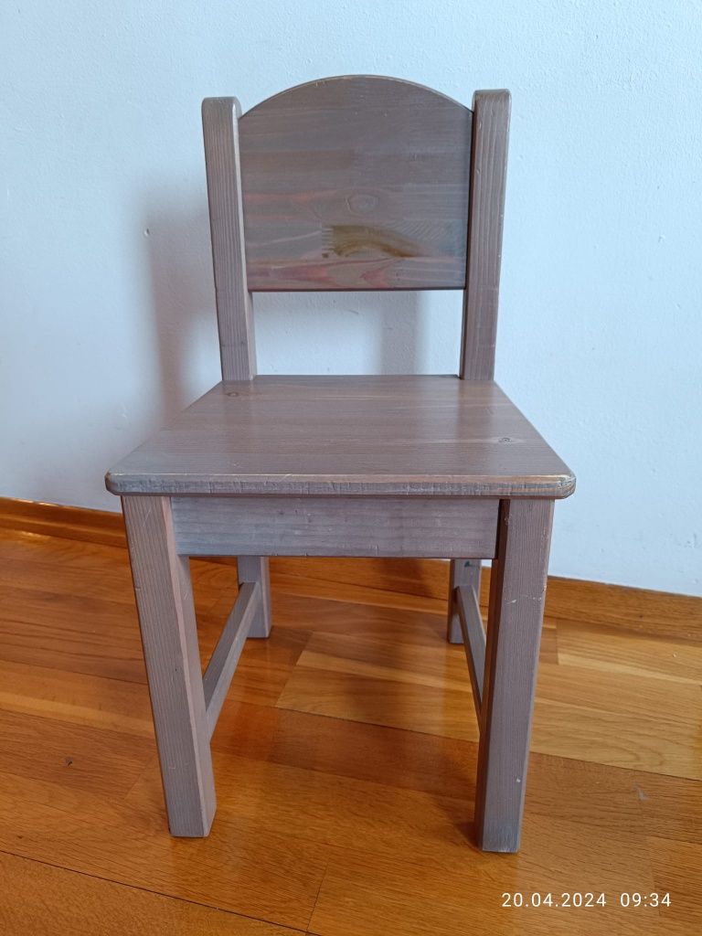 Sundvik Ikea Krzesełko dla dzieci drewniane