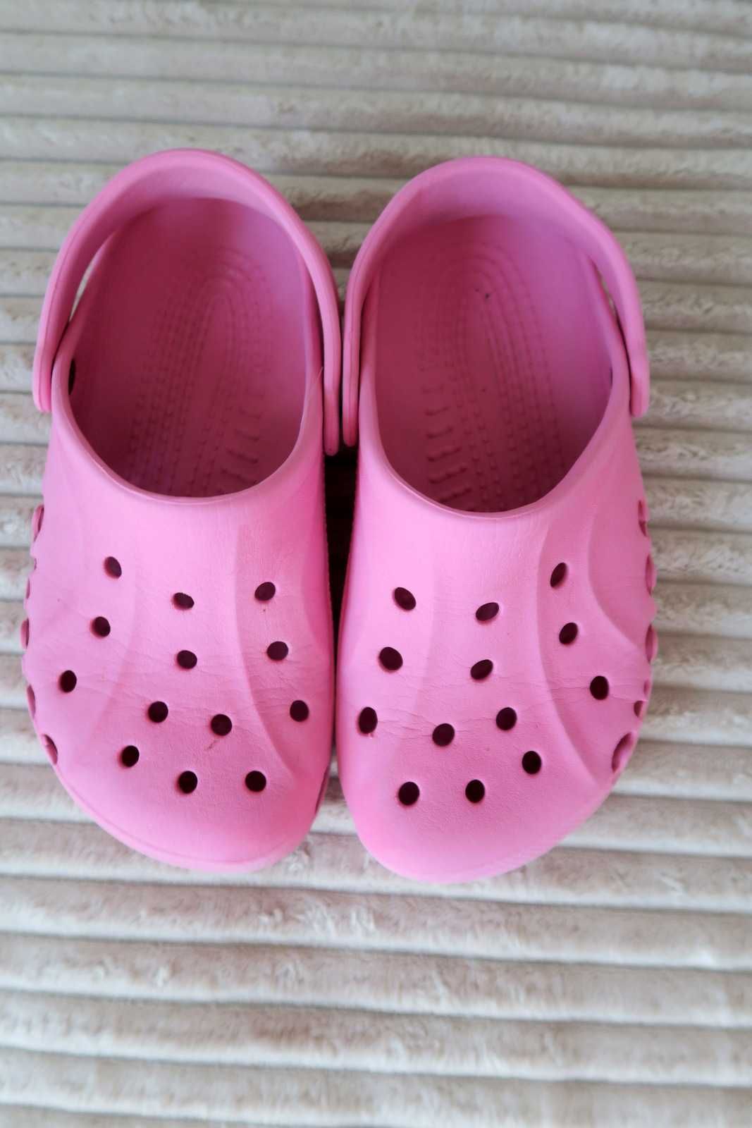 Crocs różowe 24 do wody basen plaża stopa do 21cm